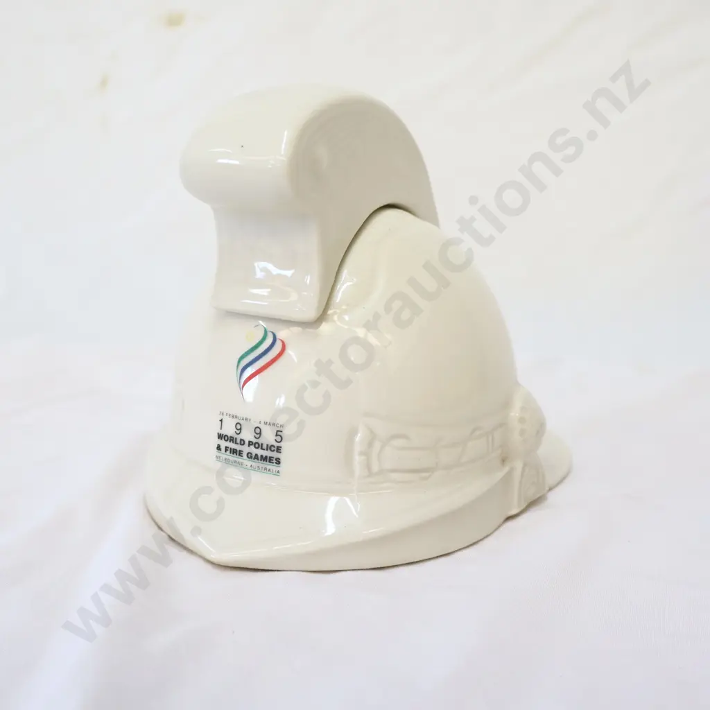 1995 World Police And Fire Games Ceramic Helmet (Full of Liquour) Image 1++