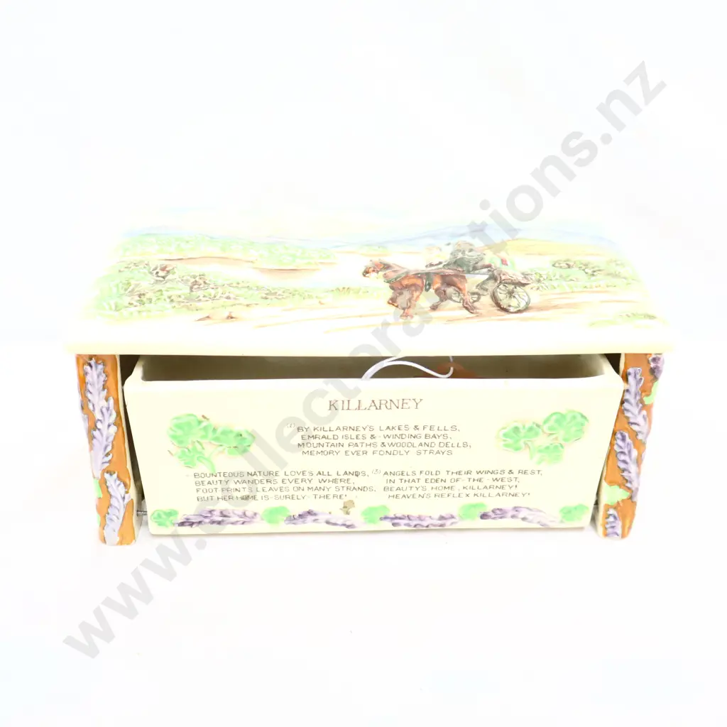 Killarney  Crown Devon Cigarette Box Missing Music Box Image 1++