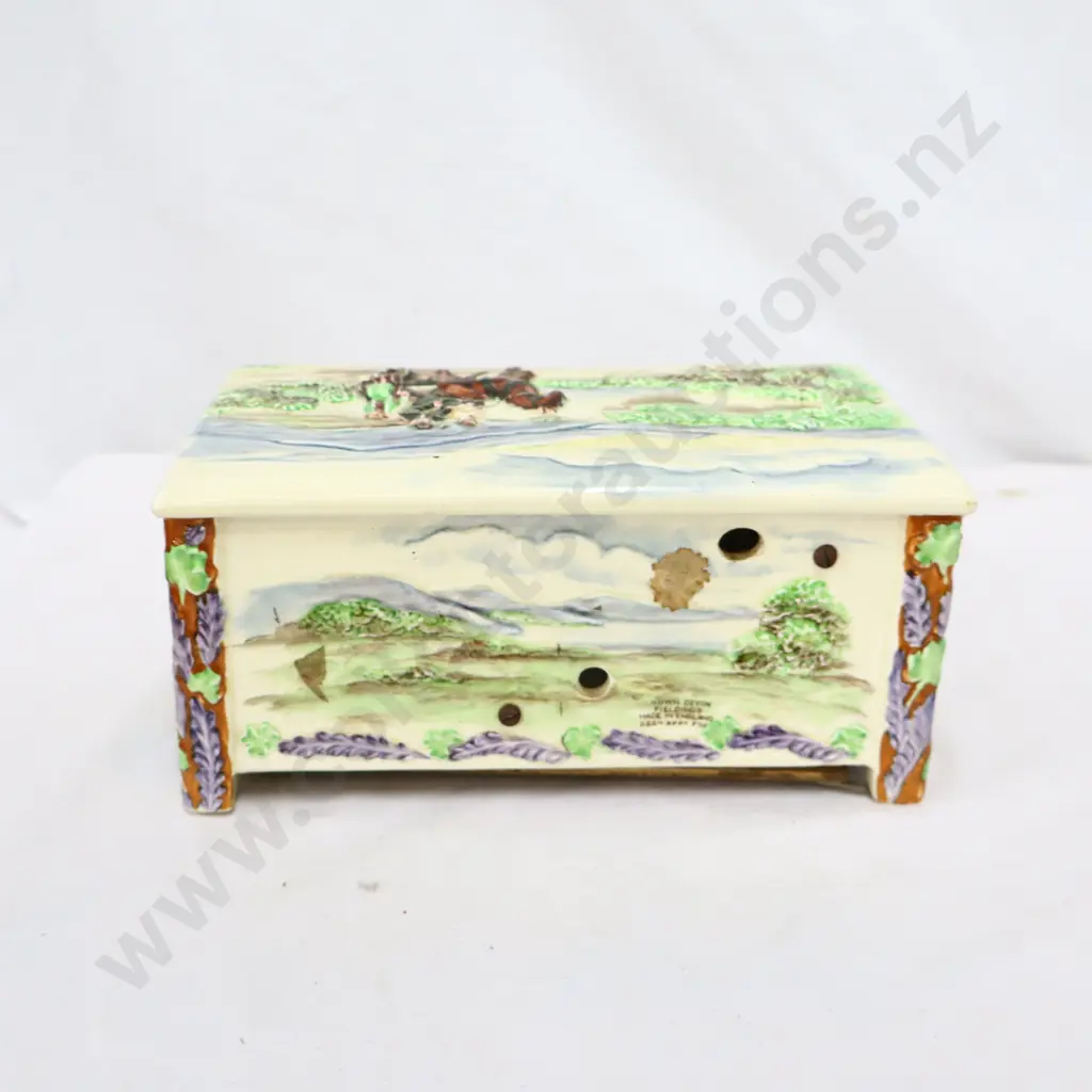 Killarney  Crown Devon Cigarette Box Missing Music Box Image 1++