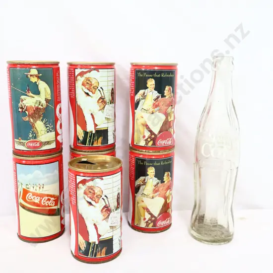 Coca Cola 7 x cans 1 x Bottle 