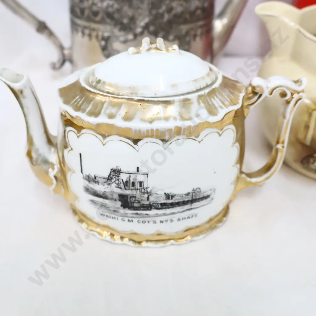 Assorted pots   3 x tea pots & Haig whisky jug Image 1++