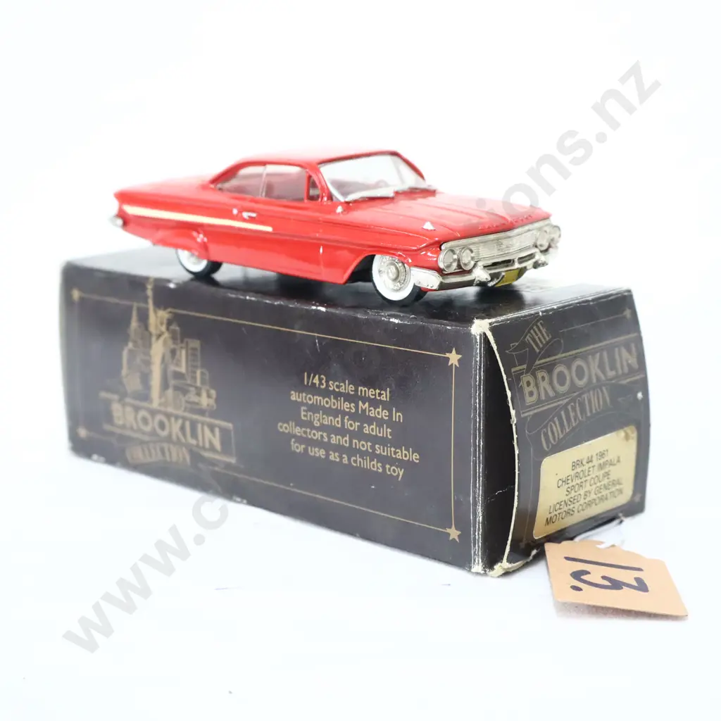 1/43 Brooklin Models 1961 Chevrolet Impala Sport Coupe Image 1++