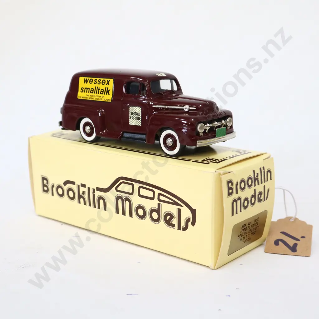 1/43 Brooklin Models 1952 Ford F1 Panel Special Delivery WMTC 1 of 250 Image 1++