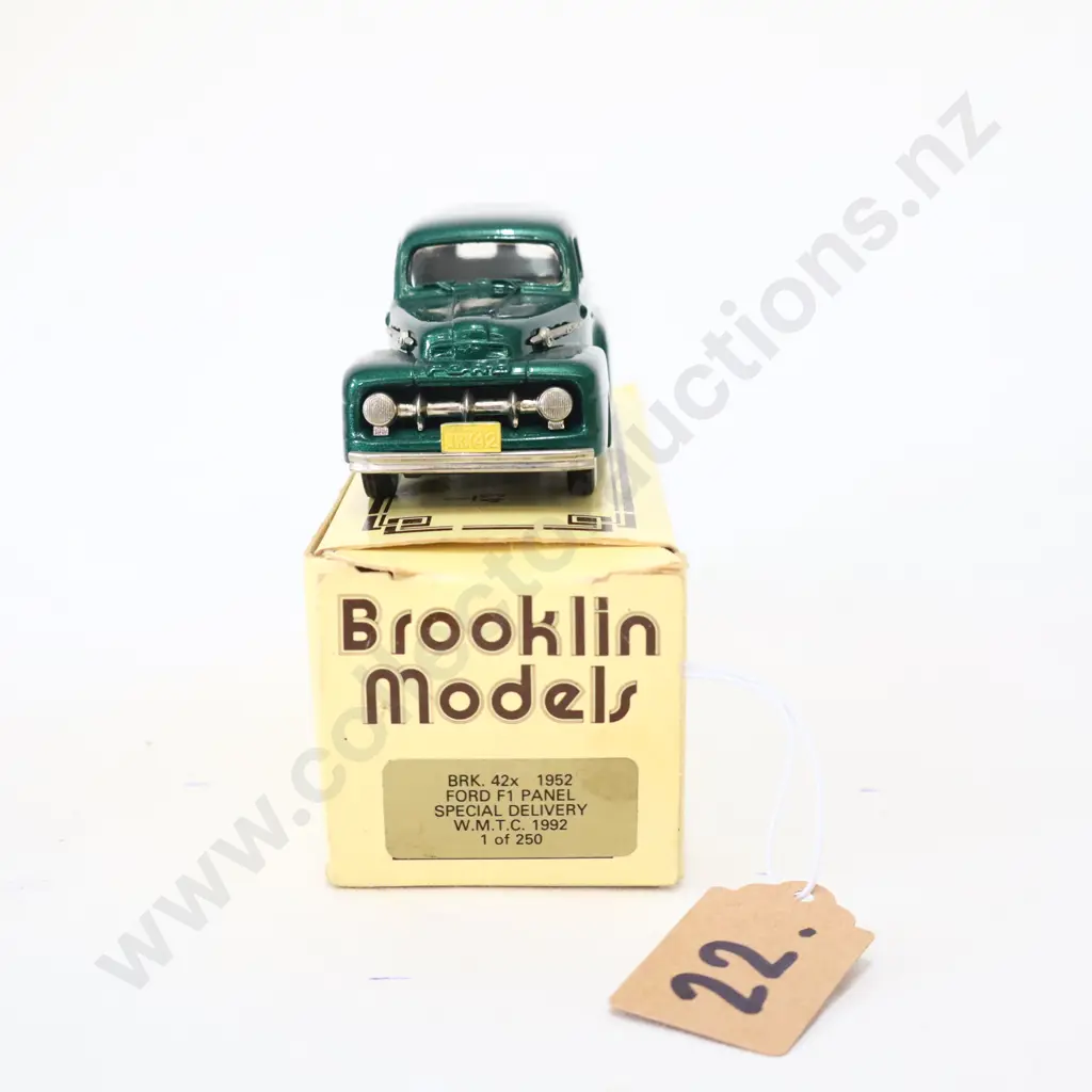 1/43 Brooklin Models 1952 Ford F1 Panel Special Delivery WMTC 1 Of 250 Image 1++