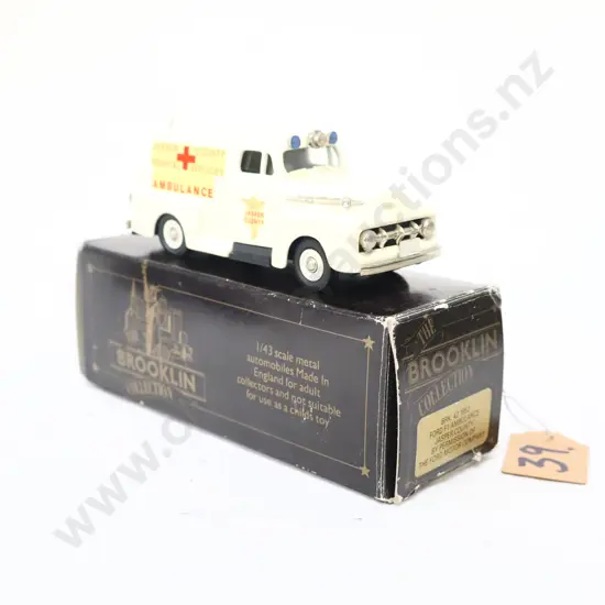 1/43 Brooklin Models 1952 Ford F1 Ambulance Jasper County