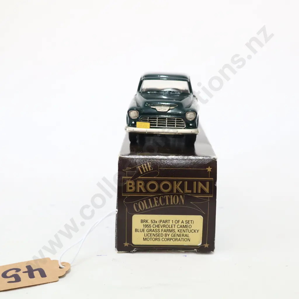 1/43 Brooklin Models 1955 Chevrolet Cameo Blue Grass Farms Kentucky Image 1++