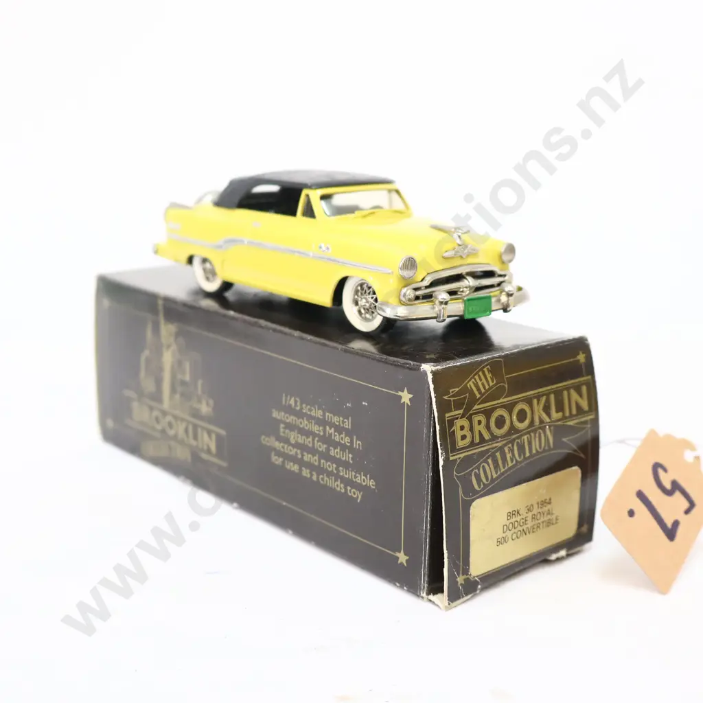 1/43 Brooklin Models Dodge Royal 500 Convertible Image 1++