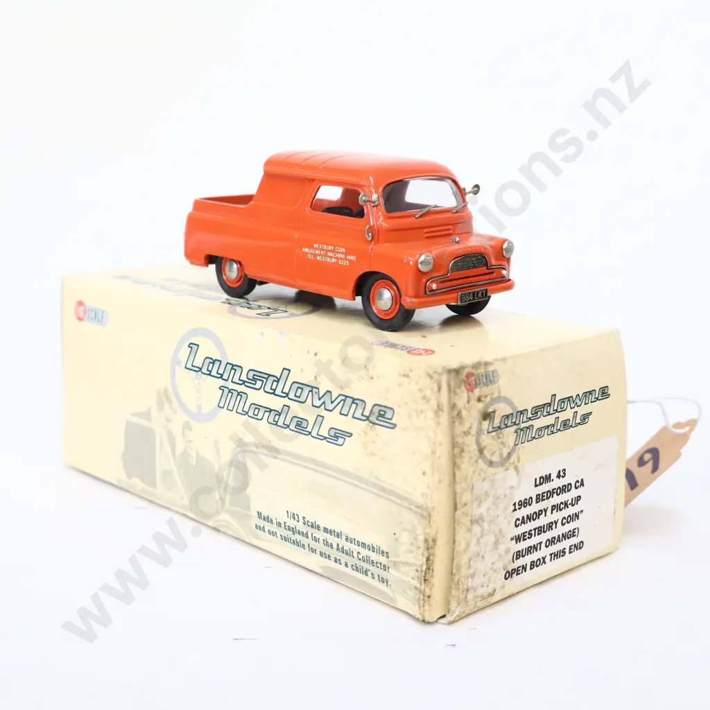 1/43 Landsdown Models 1960 Bedford CA Canopy Pick Up "Westbury Coin". Image 1++