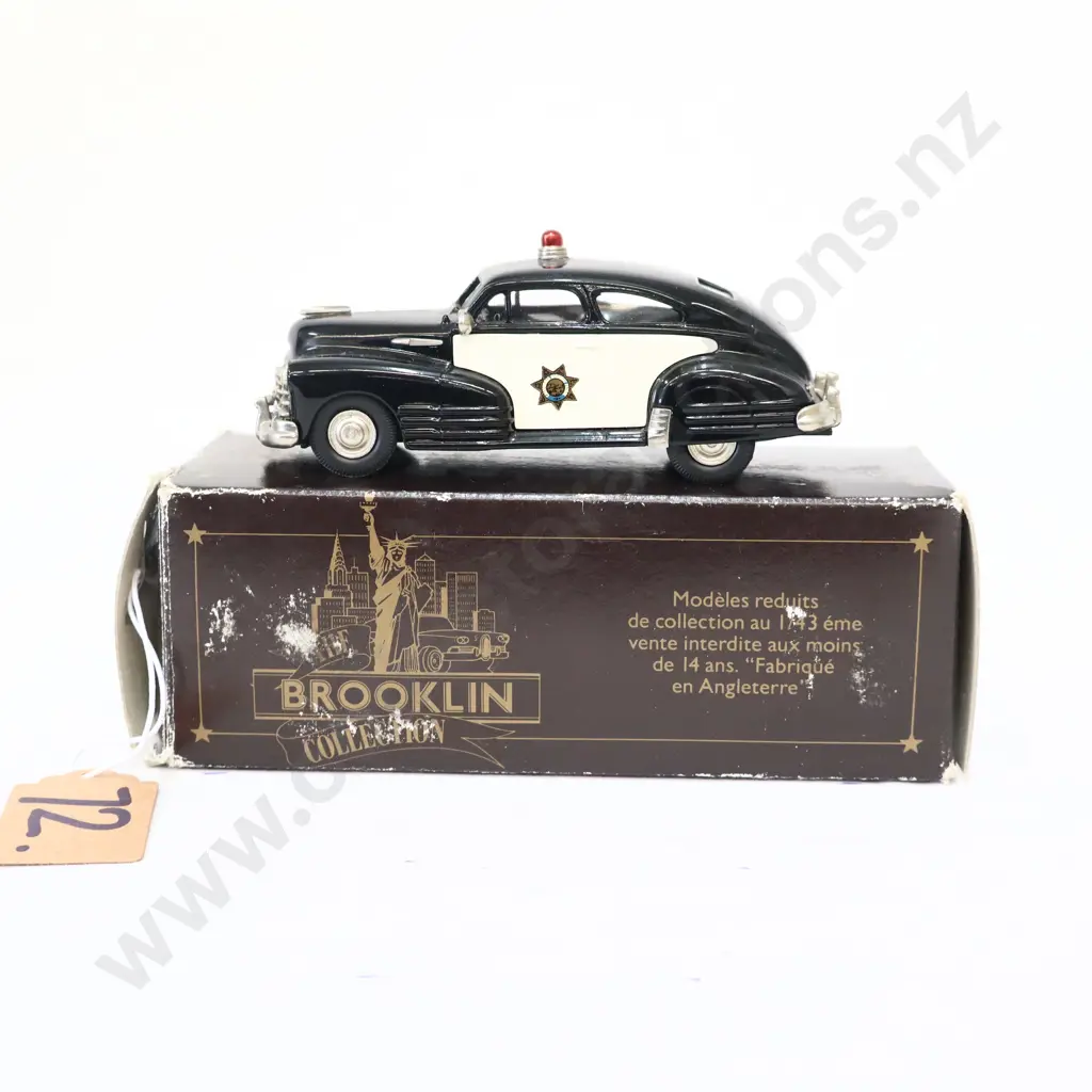 1/43 Brooklin Models 1948 Chevrolet Police Car California Highway Patrol Image 1++