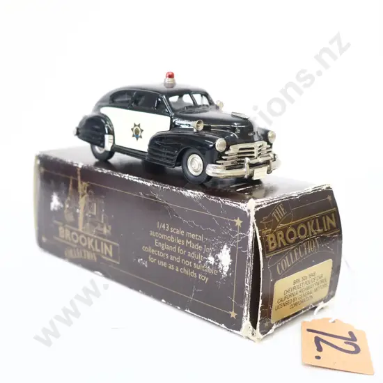 1/43 Brooklin Models 1948 Chevrolet Police Car California Highway Patrol