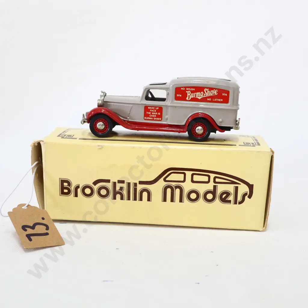 1/43 Brooklin Models 1936 Dodge Van Burma Shave Image 1++