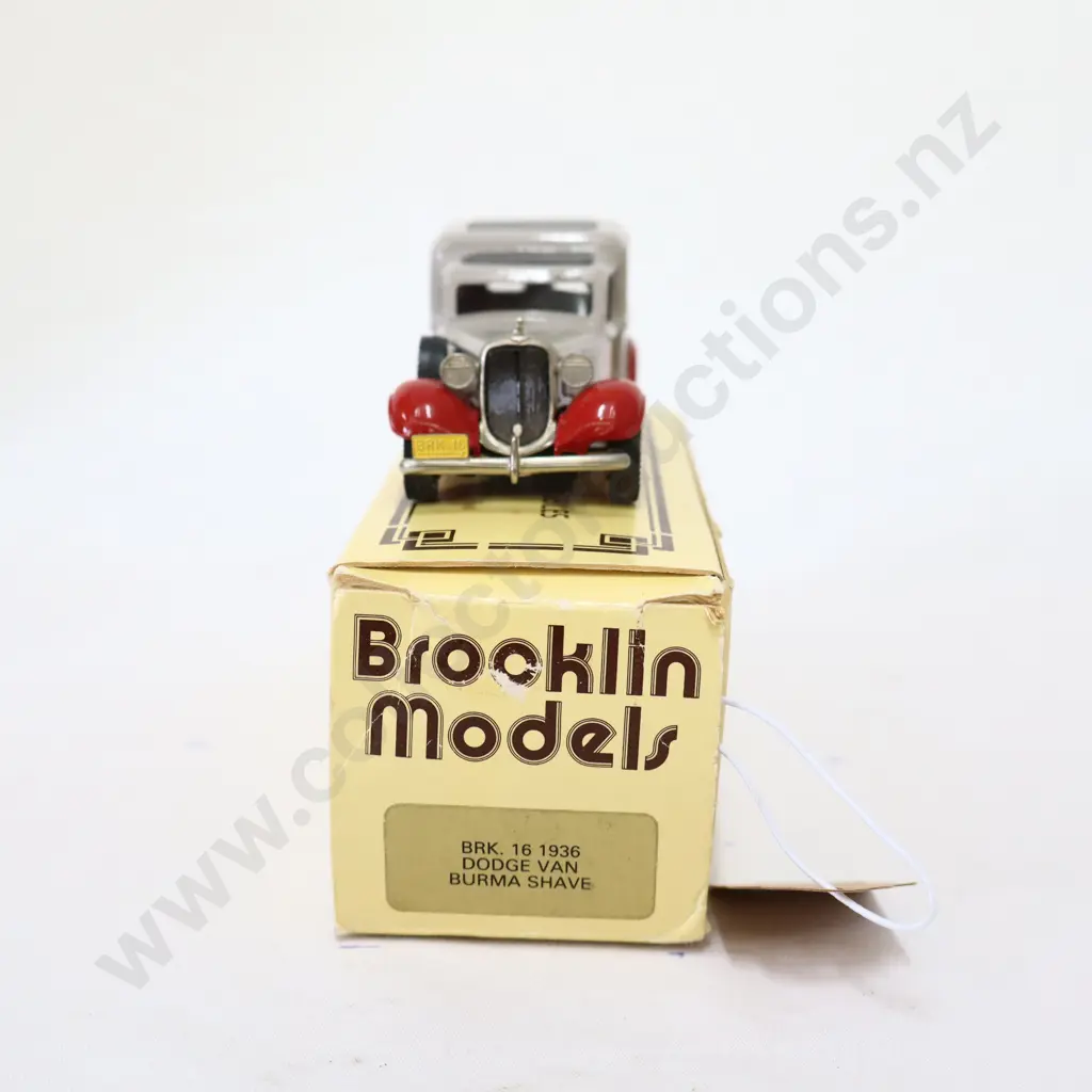 1/43 Brooklin Models 1936 Dodge Van Burma Shave Image 1++