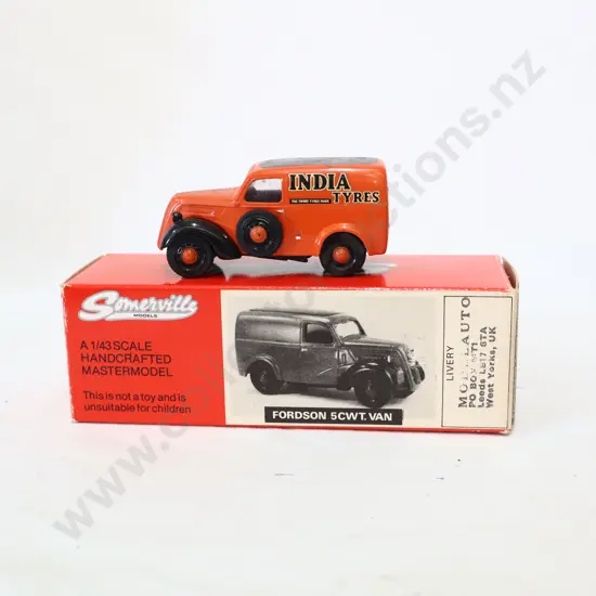 1/43 Somerville Models Fordson 5CWT Van India Tyres