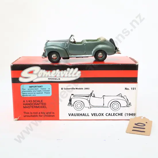 1/43 Somerville Models Vauxhall Velox Caleche 1949
