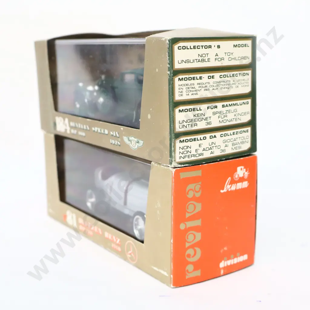 1/43 Brumm Models 1928 Bentley Speed Six And 1910 Mercedes Benz Blitzen Image 1++