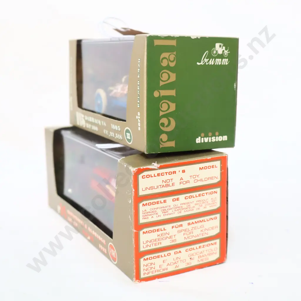 1/43 Brumm Models 1905 Darraco V8 And 1928 Fiat Mefistofele Eldridge Image 1++