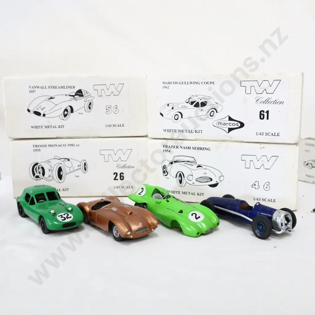 1/43 TW Collection White Metal Kit Models x 4 Image 1++