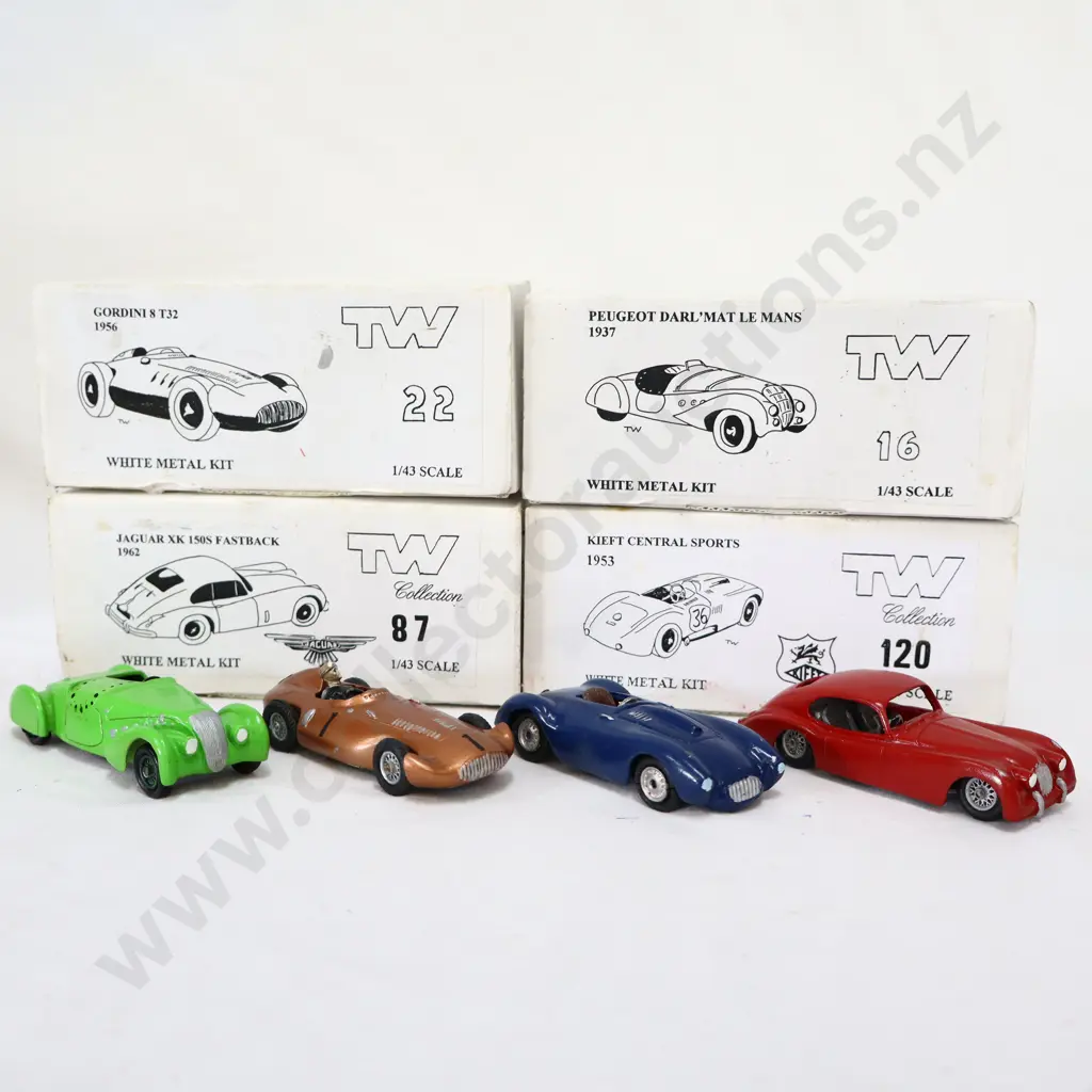 1/43 TW Collection White Metal Kit Models x 4 Image 1++