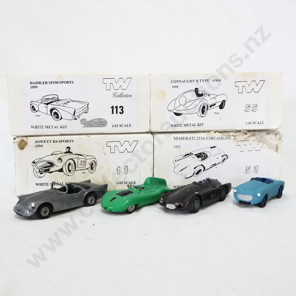 1/43 TW Collection White Metal Kit Models x 4 Image 1++