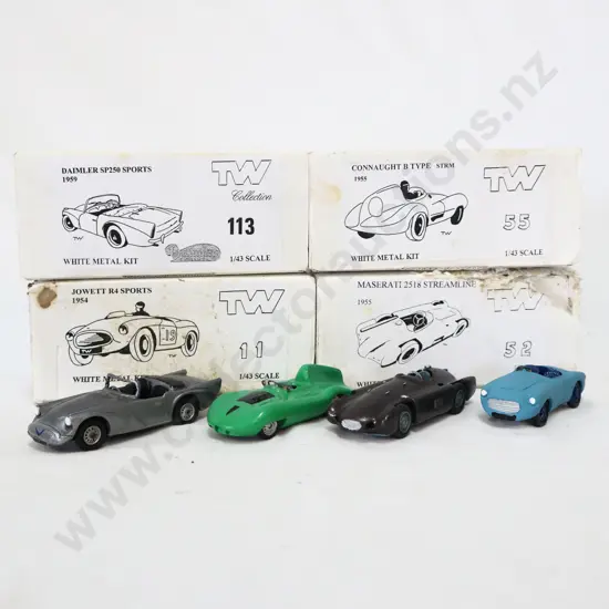 1/43 TW Collection White Metal Kit Models x 4