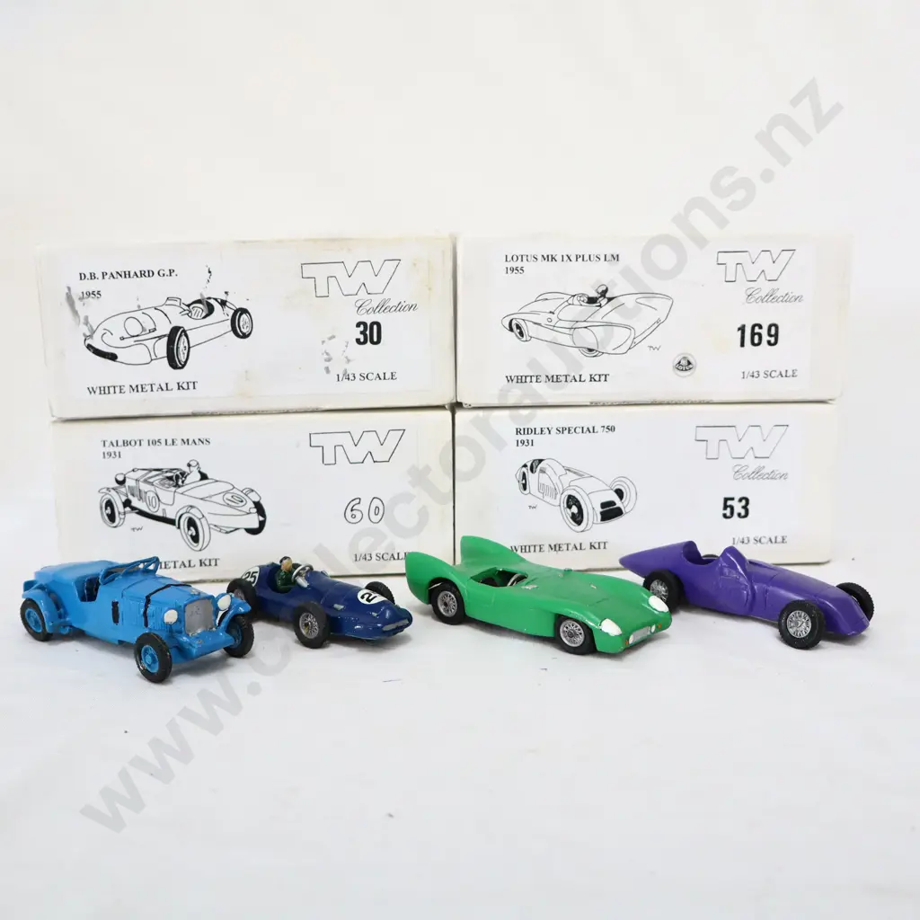 1/43 TW Collection White Metal Kit Models x 4 Image 1++