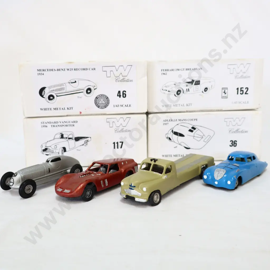 1/43 TW Collection White Metal Kit Models x 4 Image 1++