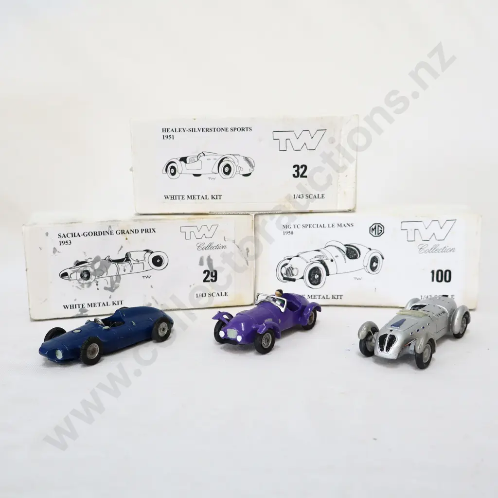 1/43 TW Collection White Metal Kit Models x 3 Image 1++