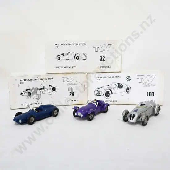 1/43 TW Collection White Metal Kit Models x 3