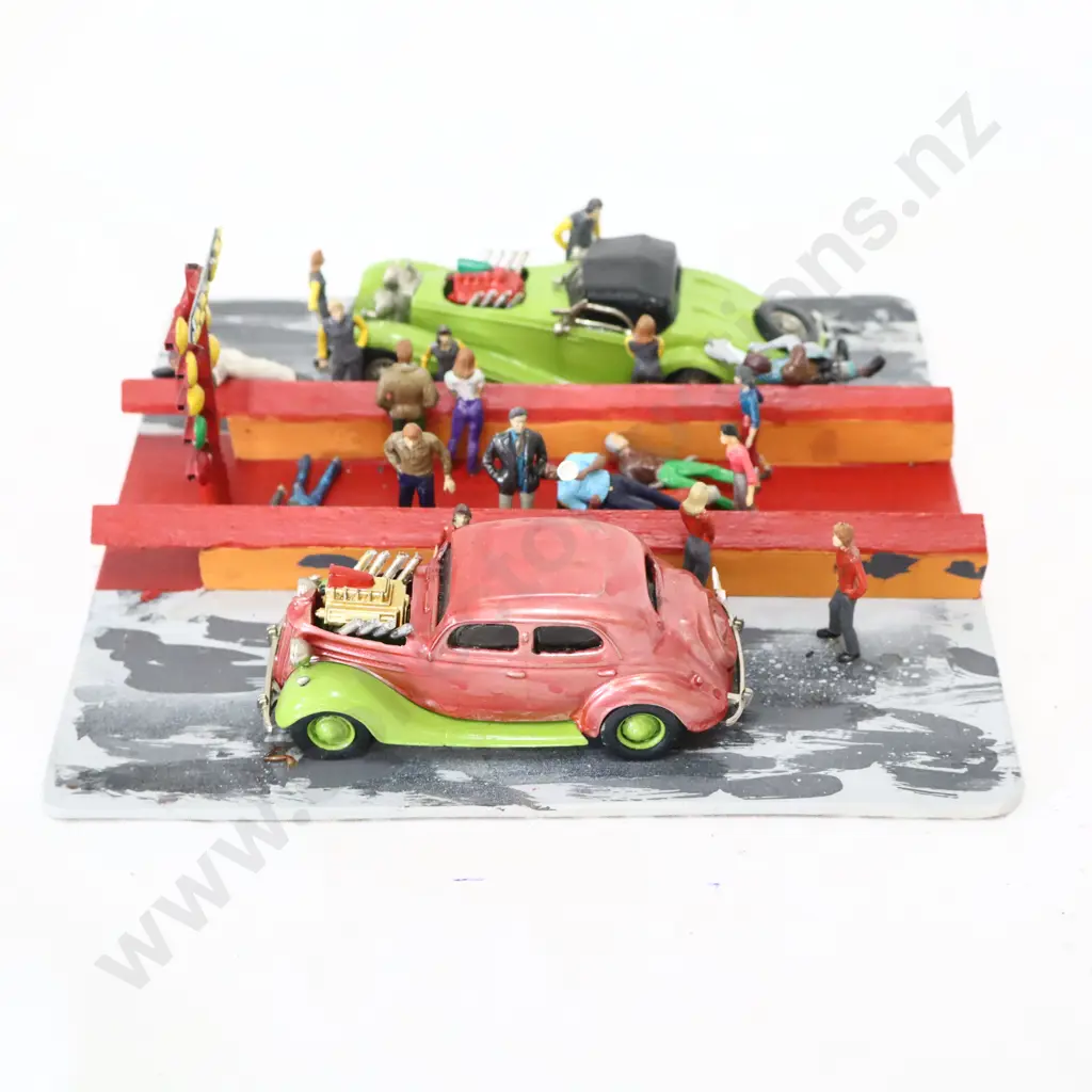 1/43 Diorama Drag Racing Image 1++