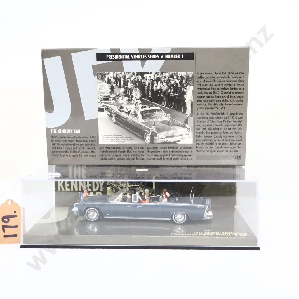 1/43 Minichampe Presidential Series 1961 Lincoln Continental Presidential Vehicles No 1 Image 1++