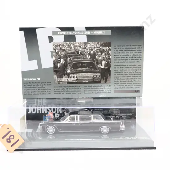 1/43 Minichampe Presidential Series 1961 Lincoln Continental Presidential Vehicles No 2