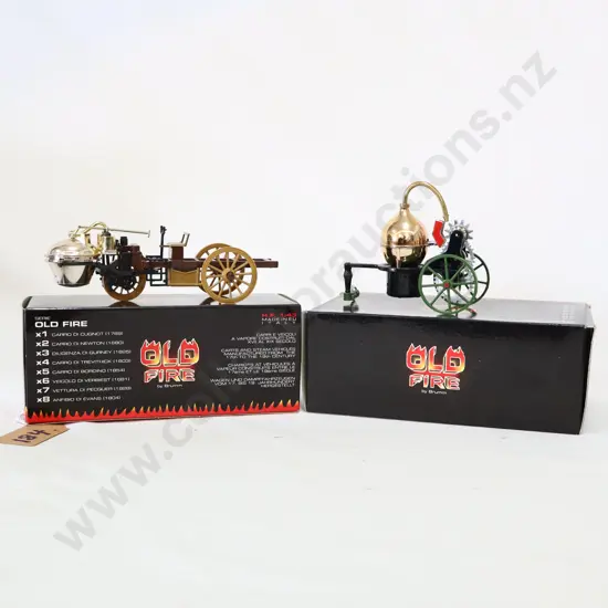 1/43 Old Fire By Brumm No 1 Carro Di Cugnot 769 And Veicolo Di Verbiest 1881 No 6