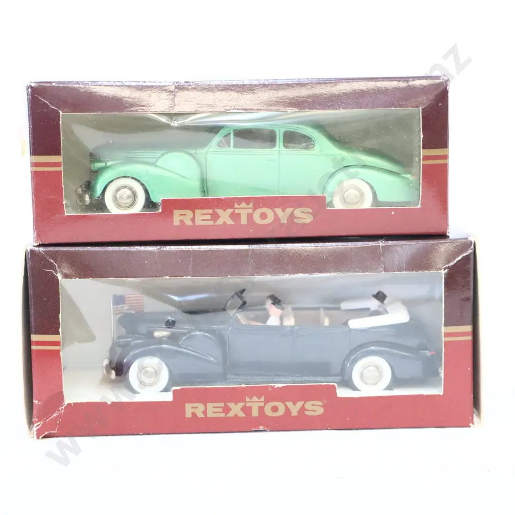 1/43 Rextoys Cadillac V16 1940 Torpedo President Roosevelt And Cadillac V16 1940 Coupe De SS PIE XII Image 1++