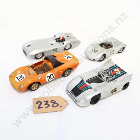 1/43 Kitset White Metal Cars x 4
