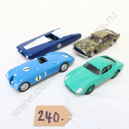 1/43 Kitset White Metal Cars x 4