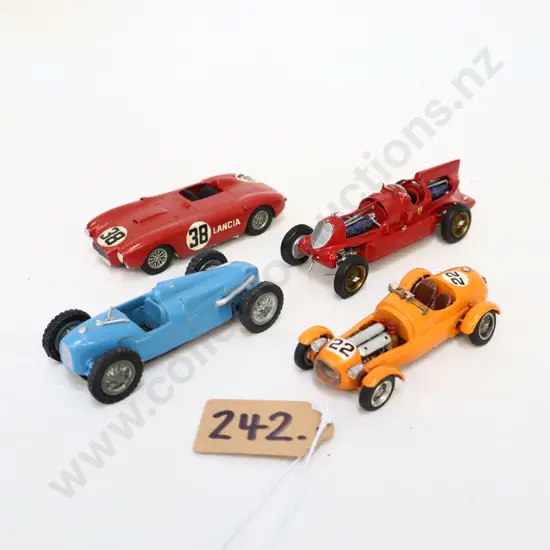 1/43 Kitset White Metal Cars x 4