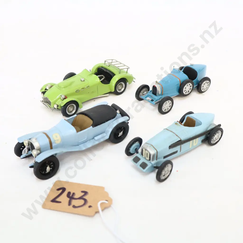 1/43 Kitset White Metal Cars x 4 Image 1++