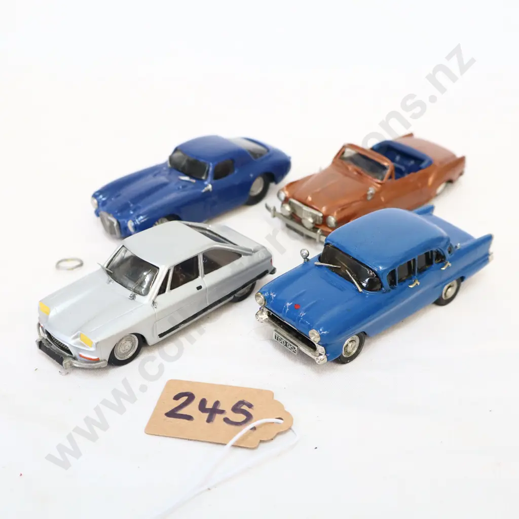 1/43 Kitset White Metal Cars x 4 Image 1++