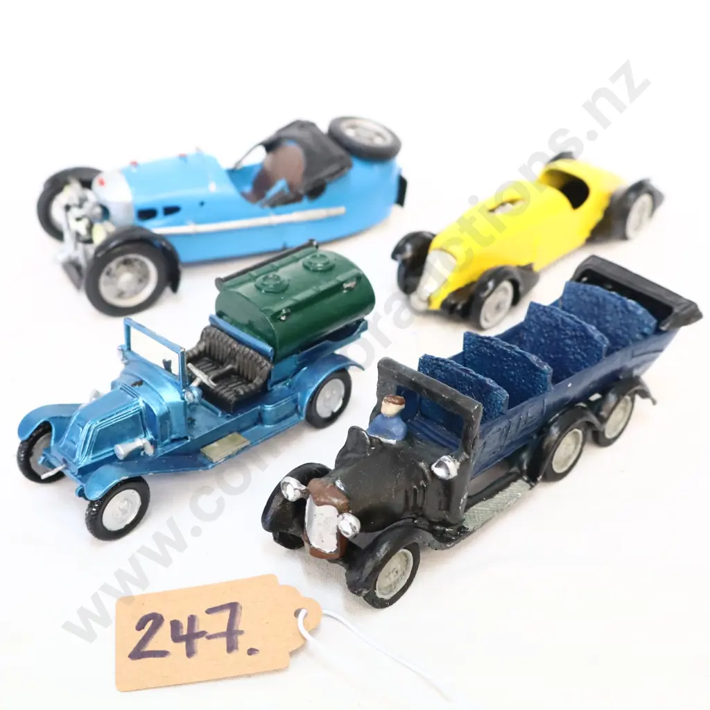 1/43 Kitset White Metal Cars x 4 Image 1++