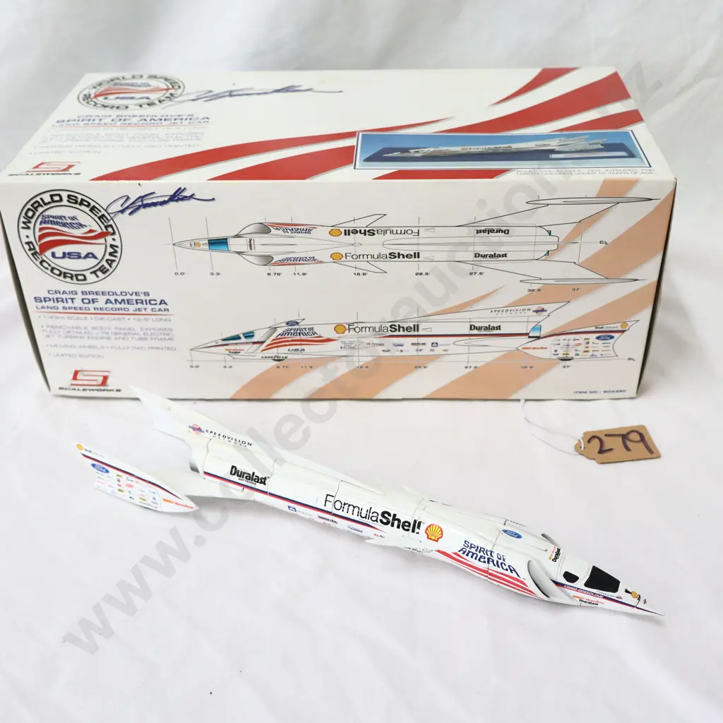 1/43  Scaleworks  World speed record team  Spirit of America Jet car Image 1++