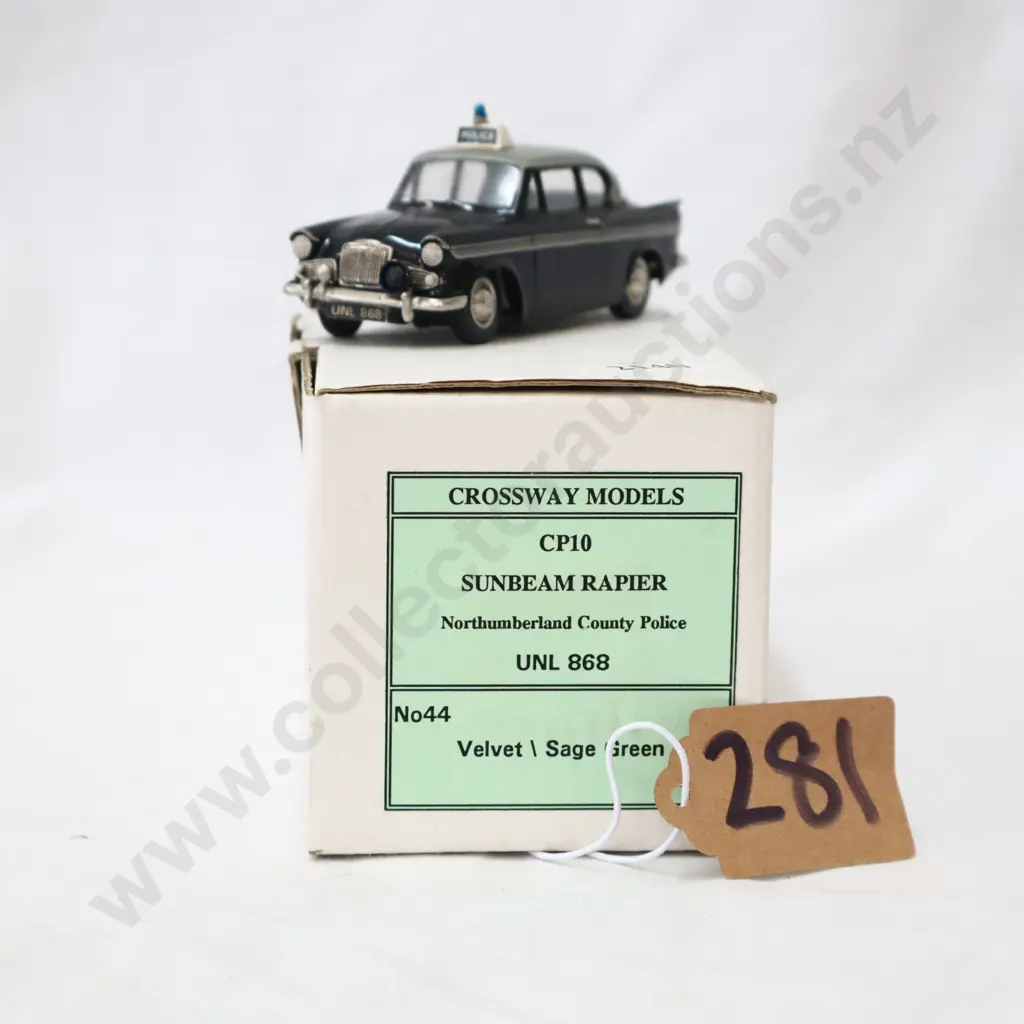 1/43 Crossway Models  CP10  Sunbeam Rapier Northumberland County Police car Image 1++