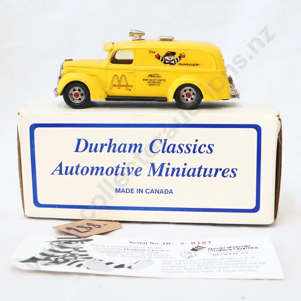 1/43 Durham Classics 39 Ford Panel Van Mcdonalds Limited 181 - 200 Image 1++