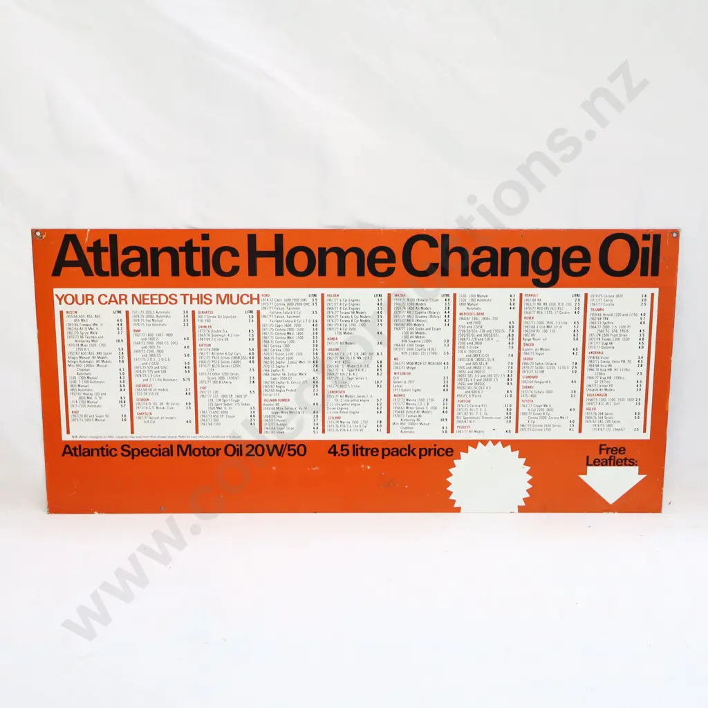 Atlantic Home Change Oil Sign Image 1++