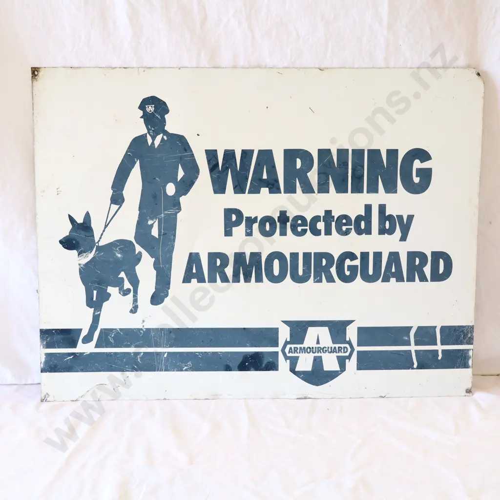 Vintage Armourguard Sign Image 1++