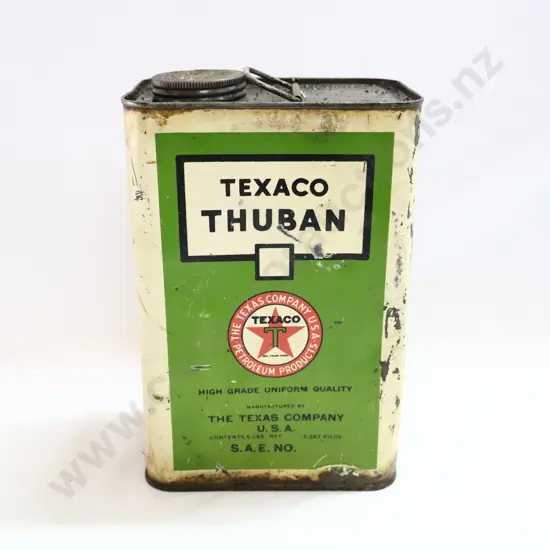 EARLY Texaco Thuban Oil Tin