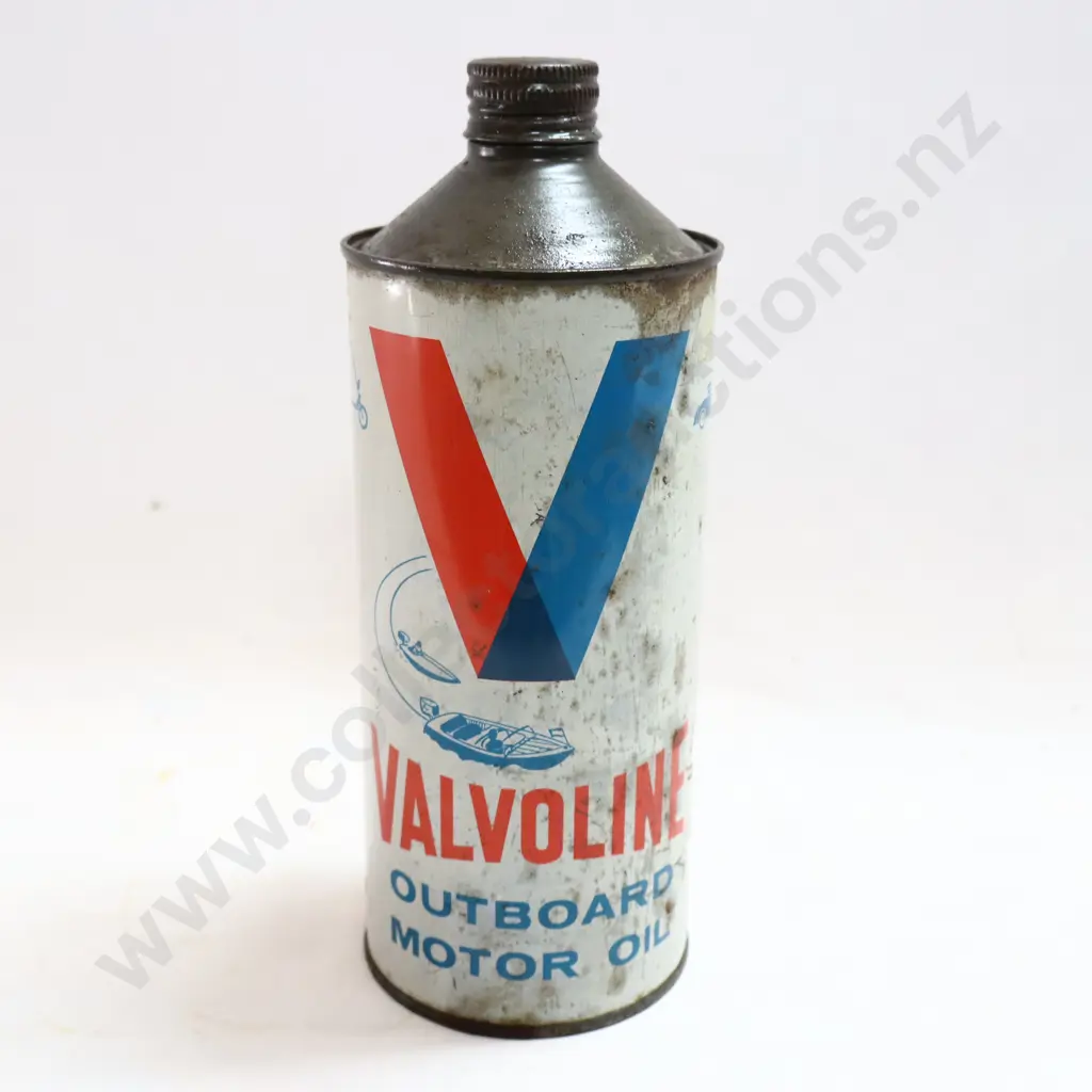 Pictorial Valvoline Outdoor Motor Oil Tin Image 1++