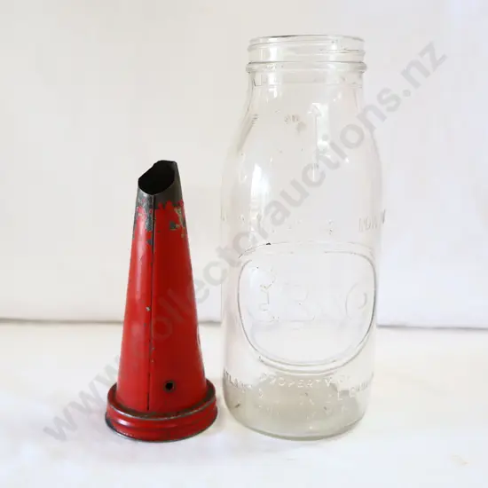 RARE Esso 1 Quart Oil Bottle