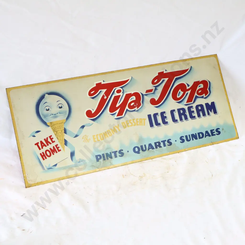 EARLY NEW OLD STOCK Tip Top Sign  Image 1++