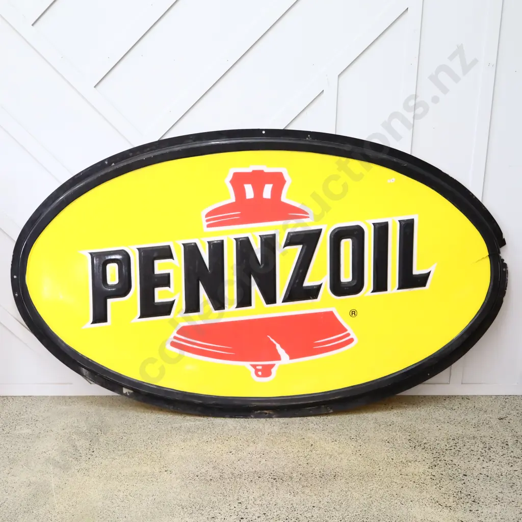 Large Pennzoil Plastic Sign Image 1++