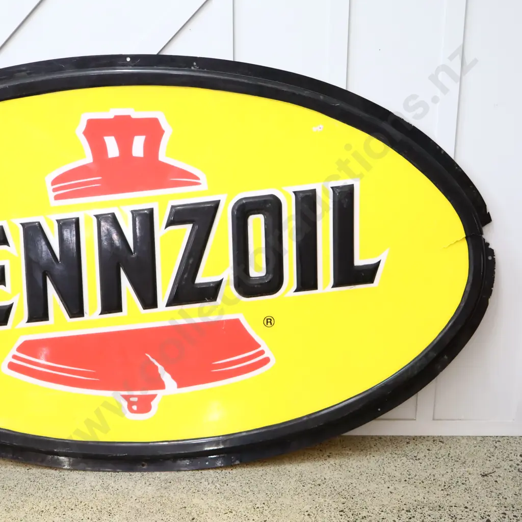Large Pennzoil Plastic Sign Image 1++